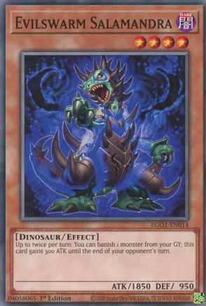 Evilswarm Salamandra (EGO1-EN014) - Egyptian God Deck: Obelisk the Tormentor Unlimited