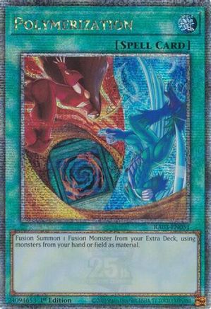 Polymerization (B) (HERO Art) (Quarter Century Secret Rare) (RA03-EN051) - Quarter Century Bonanza 1st Edition