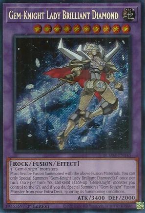 Gem-Knight Lady Brilliant Diamond (BLMM-EN145) - Battles of Legend: Monster Mayhem 1st Edition