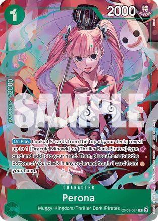 Perona - OP09-034 (Dash Pack) (OP09-034) - Extra Booster: One Piece Heroines Edition Foil