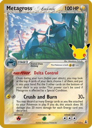 Metagross (Delta Species) 011/113 - Holofoil ME 30th Celebration Classic Collection - Classic Collection