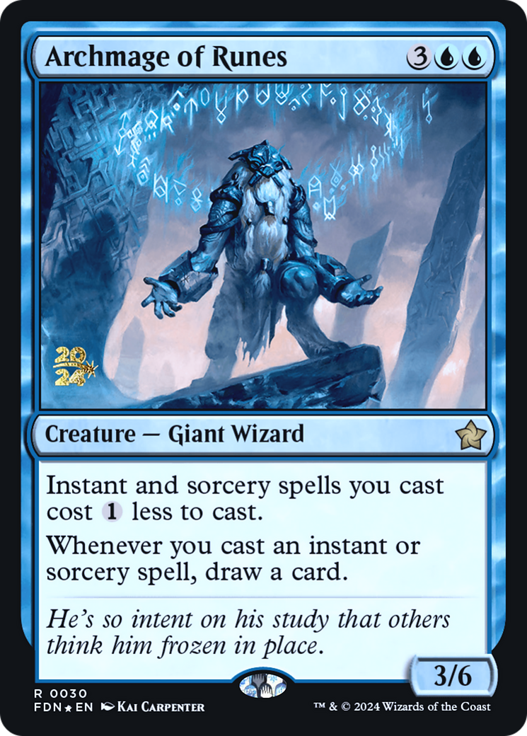 Archmage of Runes [Foundations Prerelease Promos]