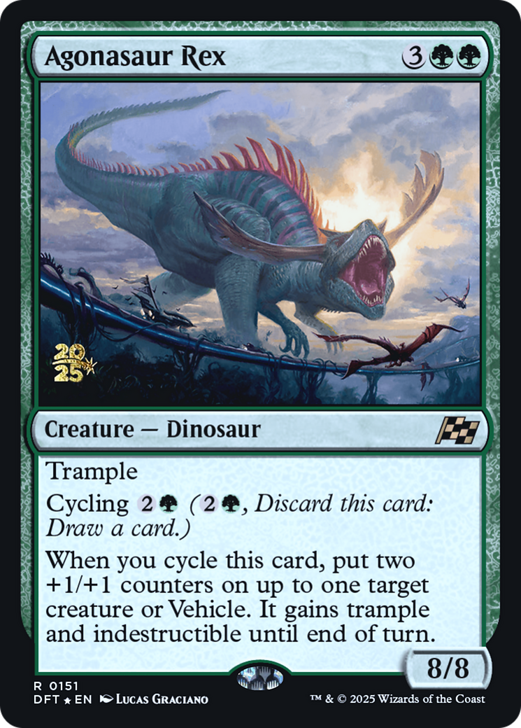 Agonasaur Rex [Aetherdrift Prerelease Promos]