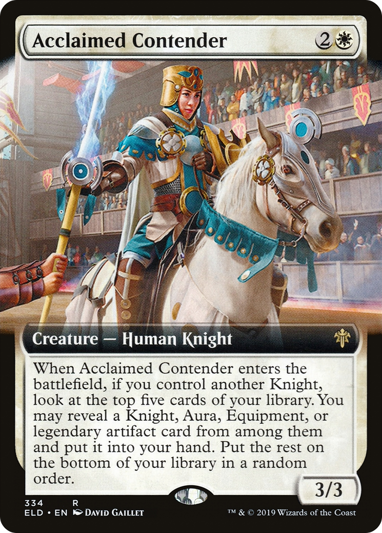 Acclaimed Contender (Extended Art) [Throne of Eldraine]
