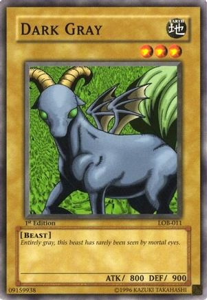 Dark Gray (LOB-011) - The Legend of Blue Eyes White Dragon Unlimited