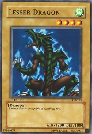 Lesser Dragon (LOB-113) - The Legend of Blue Eyes White Dragon Unlimited