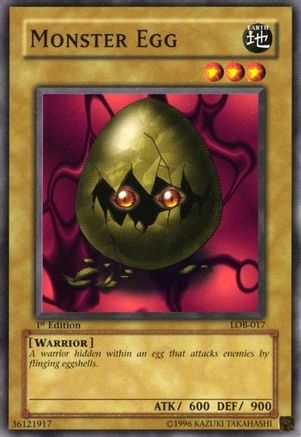 Monster Egg (LOB-017) - The Legend of Blue Eyes White Dragon Unlimited