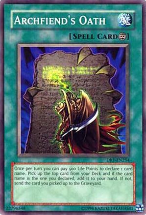 Archfiend's Oath (DR1-EN254) - Dark Revelation Volume 1 Unlimited