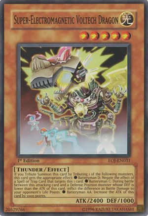 Super-Electromagnetic Voltech Dragon (EOJ-EN031) - Enemy of Justice 1st Edition