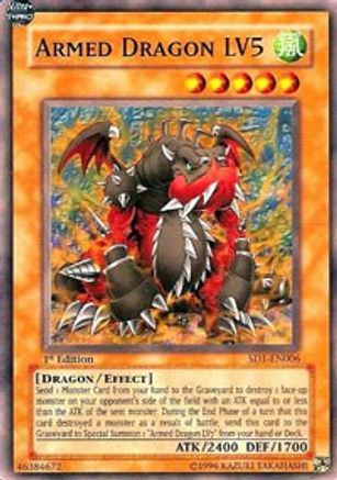 Armed Dragon LV5 (SD1-EN006) - Structure Deck: Dragon's Roar 1st Edition