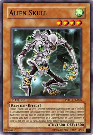 Alien Skull (POTD-EN025) - Power of the Duelist 1st Edition