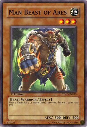Man Beast of Ares (CDIP-EN030) - Cyberdark Impact 1st Edition