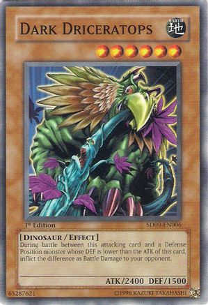 Dark Driceratops (SD09-EN006) - Structure Deck: Dinosaur's Rage 1st Edition