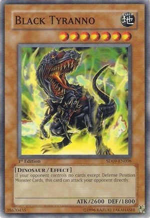 Black Tyranno (SD09-EN008) - Structure Deck: Dinosaur's Rage 1st Edition