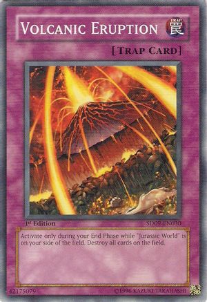 Volcanic Eruption (SD09-EN030) - Structure Deck: Dinosaur's Rage 1st Edition