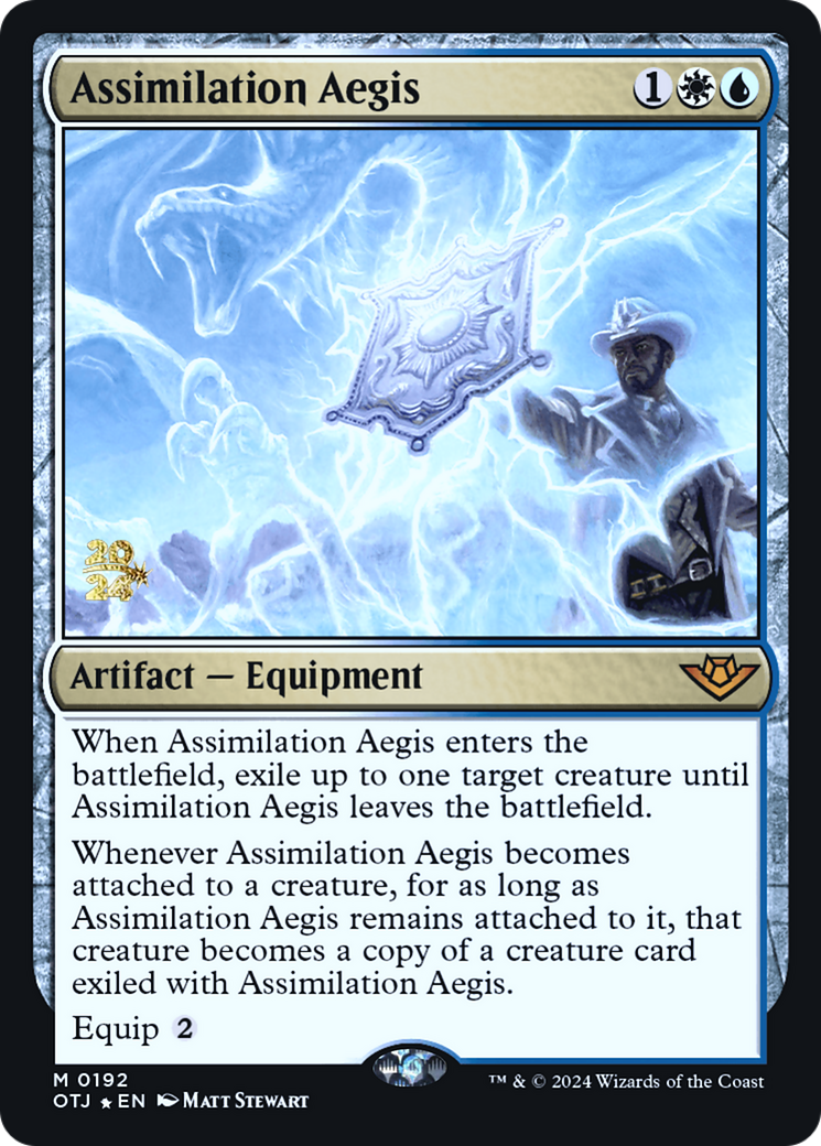Assimilation Aegis [Outlaws of Thunder Junction Prerelease Promos]