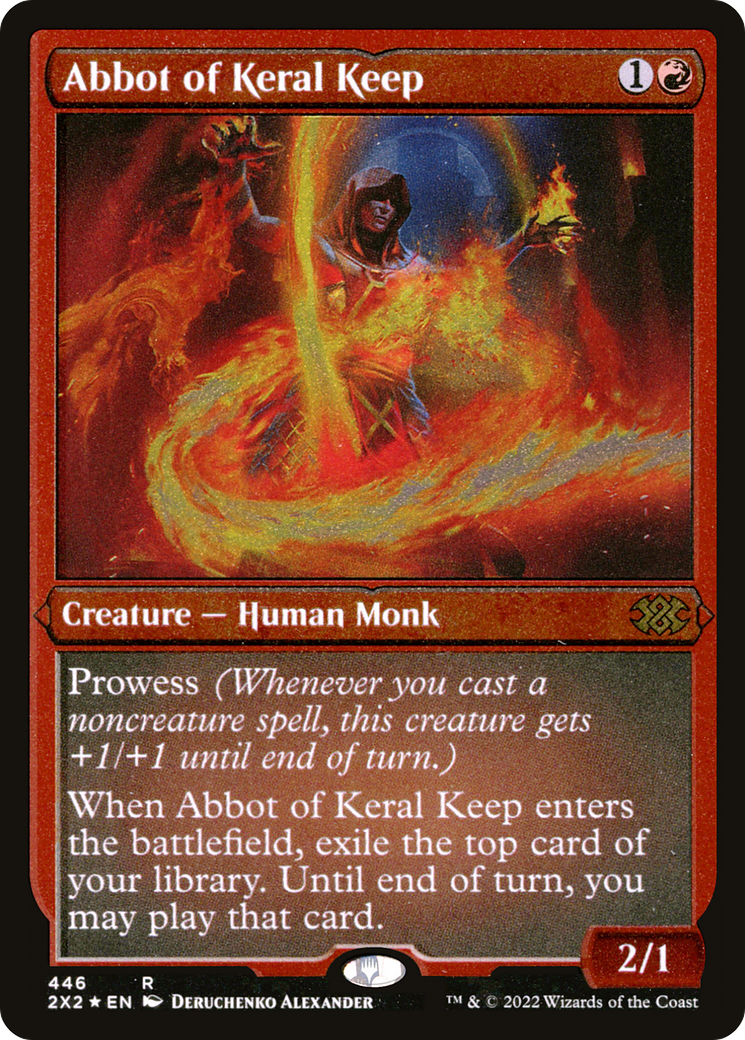 Abbot of Keral Keep (Foil Etched) [Double Masters 2022]