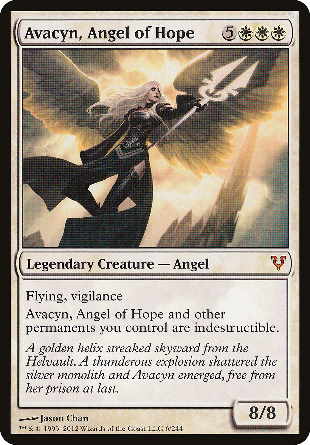 Avacyn, Angel of Hope (Oversized) [Open the Helvault]