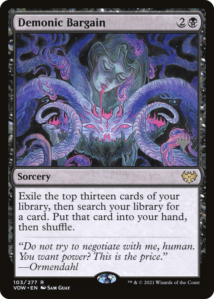 Demonic Bargain (Promo Pack) [Innistrad: Crimson Vow Promos]