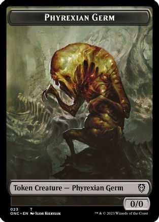 Phyrexian Germ Token [Phyrexia: All Will Be One Commander Tokens]