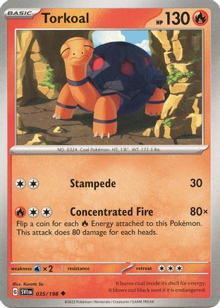 Torkoal 035/198  SV01 Scarlet & Violet Base Set - Uncommon