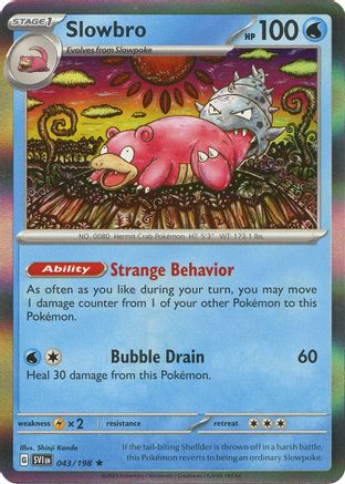 Slowbro 043/198  - Holofoil SV01 Scarlet & Violet Base Set - Rare