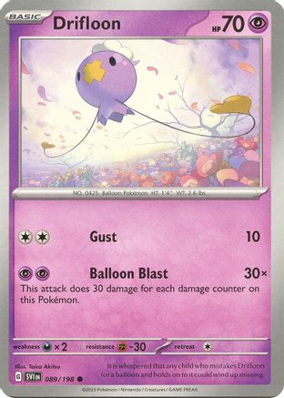 Drifloon 089/198  SV01 Scarlet & Violet Base Set - Common