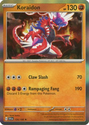 Koraidon 124/198  - Holofoil SV01 Scarlet & Violet Base Set - Rare