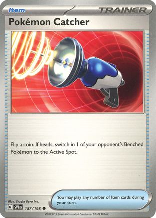 Pokemon Catcher 187/198  SV01 Scarlet & Violet Base Set - Common