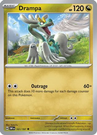 Drampa 161/197  SV03 Obsidian Flames - Uncommon