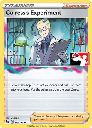 Colress's Experiment (155/196) [Prize Pack Series Three]