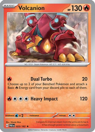 Volcanion 022  - Holofoil SV04 Paradox Rift - Rare