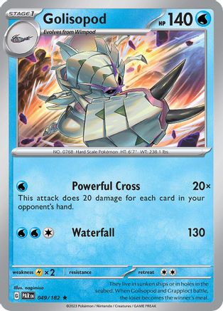 Golisopod 049/182  - Reverse Holofoil SV04 Paradox Rift - Rare