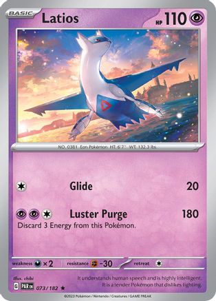 Latios 073  - Reverse Holofoil SV04 Paradox Rift - Rare