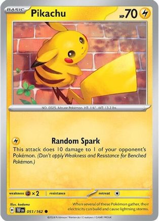 Pikachu 051/162  SV05 Temporal Forces - Common