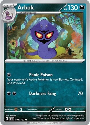 Arbok 101/162  SV05 Temporal Forces - Common