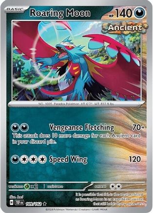 Roaring Moon 109/162  - Holofoil SV05 Temporal Forces - Rare
