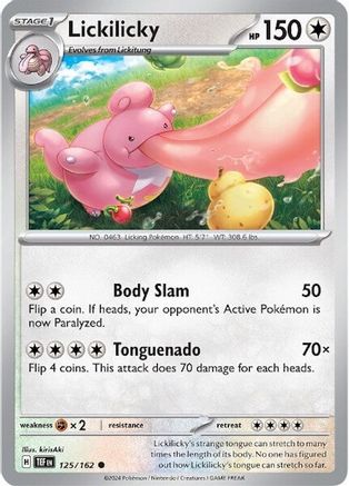 Lickilicky 125/162  - Reverse Holofoil SV05 Temporal Forces - Common