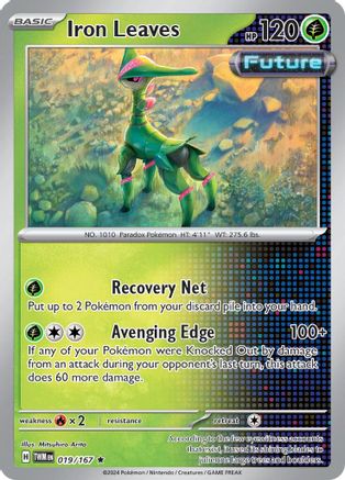 Iron Leaves 019  - Holofoil SV06 Twilight Masquerade - Rare