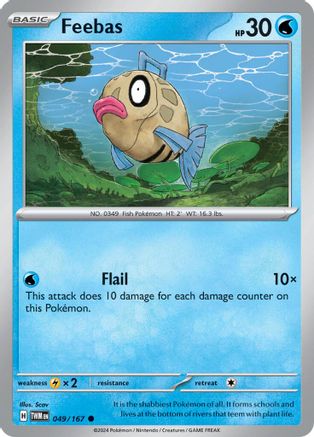 Feebas 049  - Reverse Holofoil SV06 Twilight Masquerade - Common