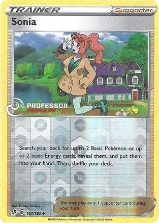 Sonia (2022) 167/192  - Reverse Holofoil Professor Program Promos - Uncommon