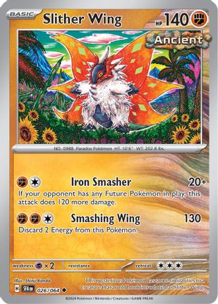 Slither Wing 026/064  - Reverse Holofoil SV Shrouded Fable - Uncommon