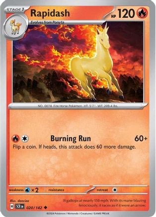 Rapidash 020/142  SV07 Stellar Crown - Uncommon