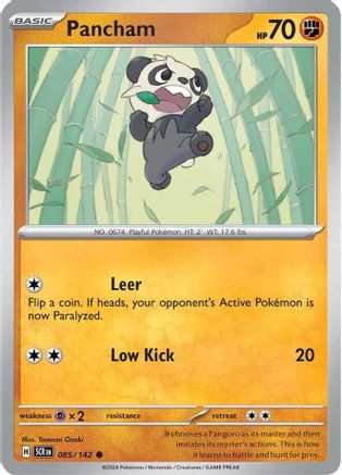Pancham 085/142  - Reverse Holofoil SV07 Stellar Crown - Common