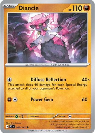 Diancie 086  SV07 Stellar Crown - Uncommon
