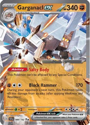 Garganacl ex 089  - Holofoil SV07 Stellar Crown - Double Rare