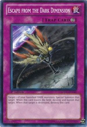 Escape from the Dark Dimension (SDDC-EN040) - Structure Deck: Dragons Collide 1st Edition