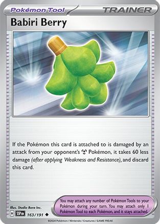 Babiri Berry 163  SV08 Surging Sparks - Uncommon