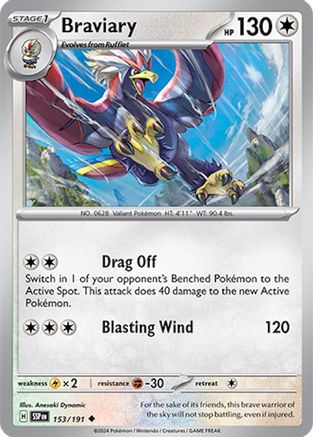 Braviary 153/191  SV08 Surging Sparks - Uncommon
