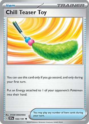 Chill Teaser Toy 166  - Reverse Holofoil SV08 Surging Sparks - Uncommon